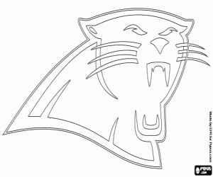 Colorear Logo de Carolina Panthers