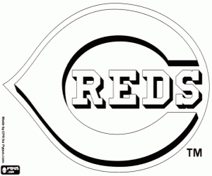 Colorear Logo de Cincinnati Reds