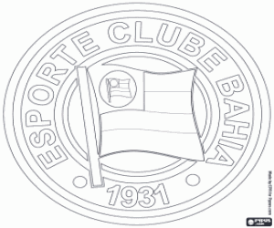 Colorear Logo de Esporte Clube Bahia