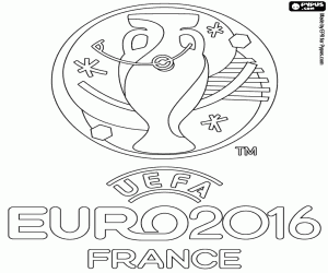 Colorear Logo de la Eurocopa 2016