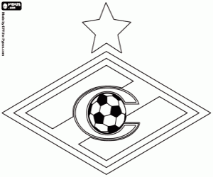 Colorear Logo de FC Spartak Moscú