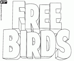 Colorear Logo de Free Birds