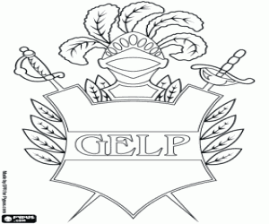 Colorear Logo de Gimnasia y Esgrima, GELP