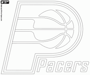 Colorear Logo de los Indiana Pacers