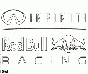 Colorear Logo de Infiniti Red Bull Racing