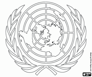 Colorear Logo de la ONU