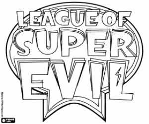 Colorear Logo de League of Super Evil