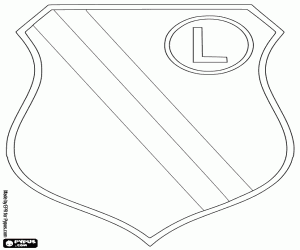 Colorear Logo de Legia Varsovia