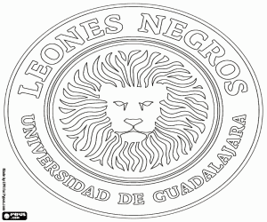 Colorear Logo de Leones Negros