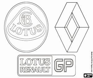 Colorear Logo de Lotus Renault GP