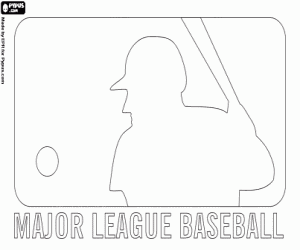 Colorear Logo de Major League Baseball