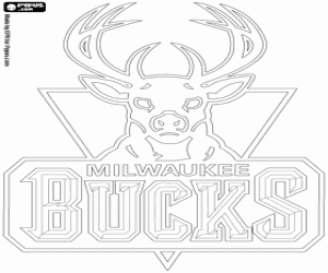 Colorear Logo de Milwaukee Bucks