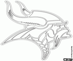 Colorear Logo de Minnesota Vikings