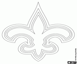 Colorear Logo de New Orleans Saints