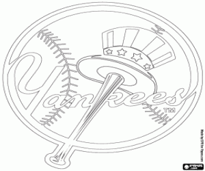 Colorear Logo de New York Yankees