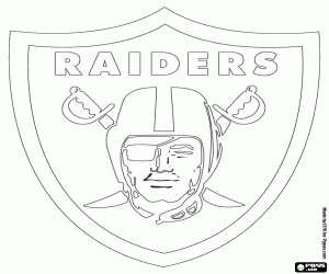 Colorear Logo de Oakland Raiders