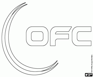 Colorear Logo de la OFC,fútbol en Oceanía