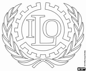 Colorear El logo de la OIT