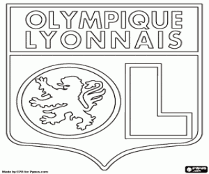Colorear Logo de Olympique de Lyon