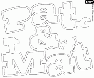 Colorear Logo de Pat y Mat