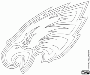 Colorear Logo de Philadelphia Eagles