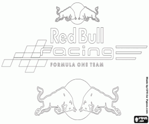 Colorear Logo de Red Bull Racing