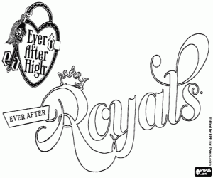 Colorear Logo de Royals, Ever After High