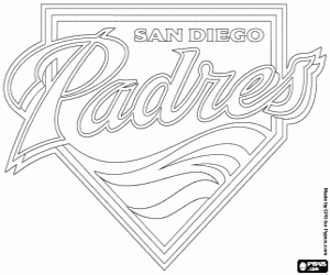Colorear Logo de San Diego Padres