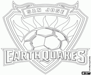Colorear Logo de San Jose Earthquakes