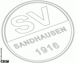 Colorear Logo de Sandhausen 1916