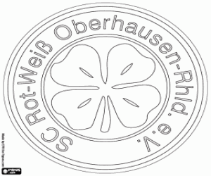Colorear Logo de SC Rot-Weiß Oberhausen