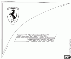 Colorear Logo de Scuderia Ferrari