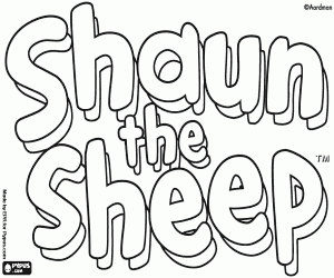 Colorear Logo de Shaun the Sheep