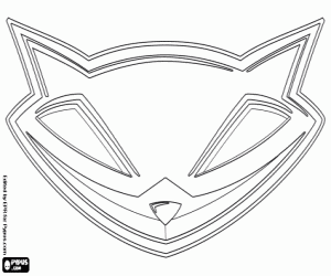 Colorear Logo de Sly Raccoon, Sly Cooper