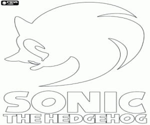 Colorear Logo de Sonic The Hedgehog