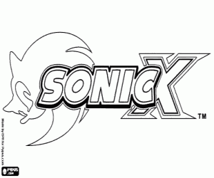 Colorear Logo de Sonic X