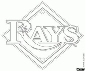 Colorear Logo de Tampa Bay Rays