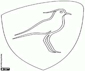 Colorear Logo de Los Teros, Uruguay