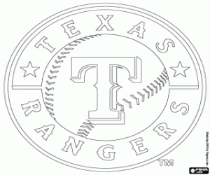 Colorear Logo de Texas Rangers