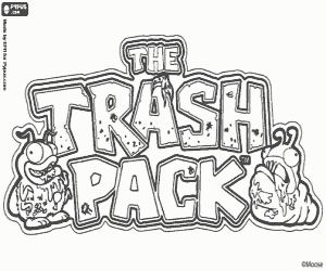 Colorear Logo de The Trash Pack