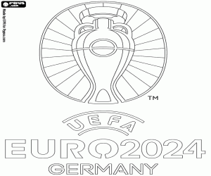 Colorear Logo de UEFA Euro 2024 Alemania