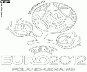 Colorear Logo de la UEFA Eurocopa 2012