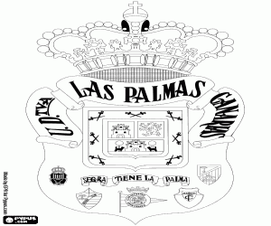 Colorear Logo de la Unión Deportiva Las Palmas