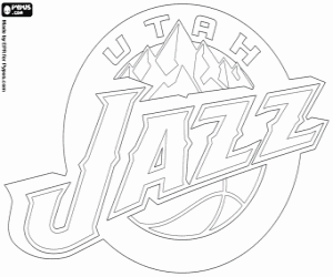 Colorear Logo de Utah Jazz