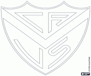 Colorear Logo de Vélez Sársfield