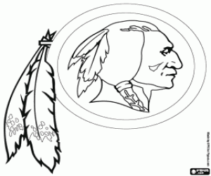 Colorear Logo de Washington Redskins