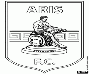 Colorear Logo del Aris de Salónica FC
