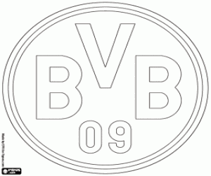 Colorear Logo del Borussia Dortmund