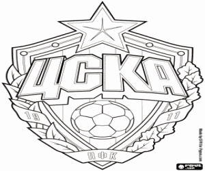 Colorear Logo del CSKA Moscú