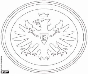 Colorear Logo del Eintracht de Frankfurt